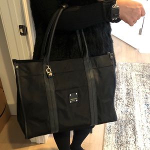 Henri Bender Nylon & Leather Trim Tote Bag